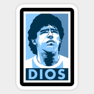 Maradona Dios Sticker